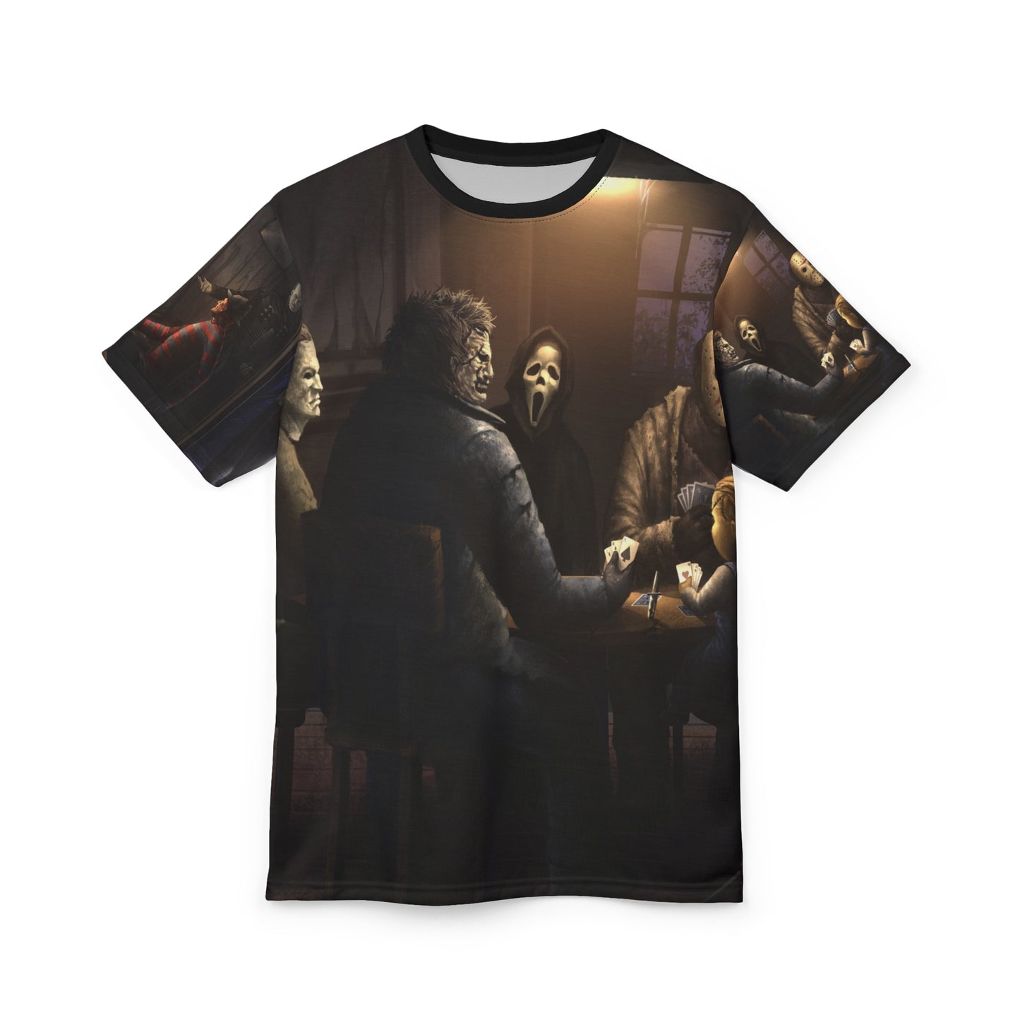 Classics Horror Icons Playing Poker Tee