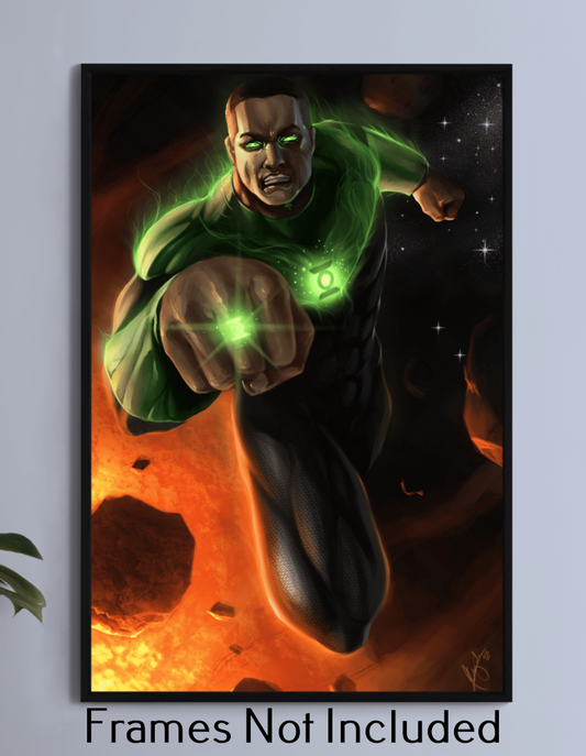 Green Lantern John Stewart Wall Art