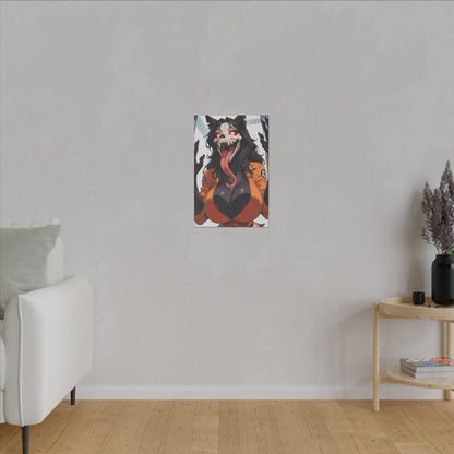 Malo SCP Wall Art on premium canvas, acrylic, and metal – front view featuring a mysterious SCP entity