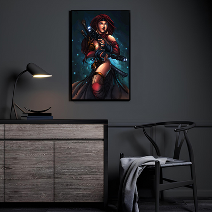 Gunmetal Bombshell Wall Art