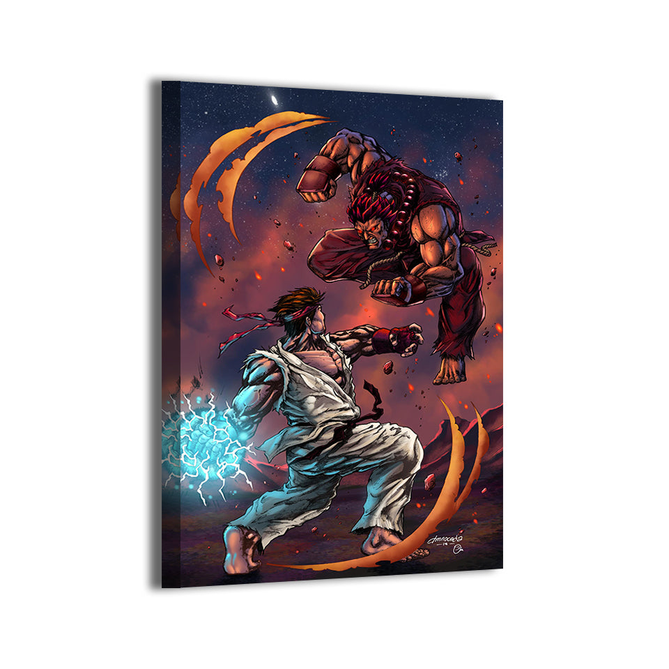 Ryu Vs Akuma Wall Art
