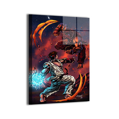 Ryu Vs Akuma Wall Art