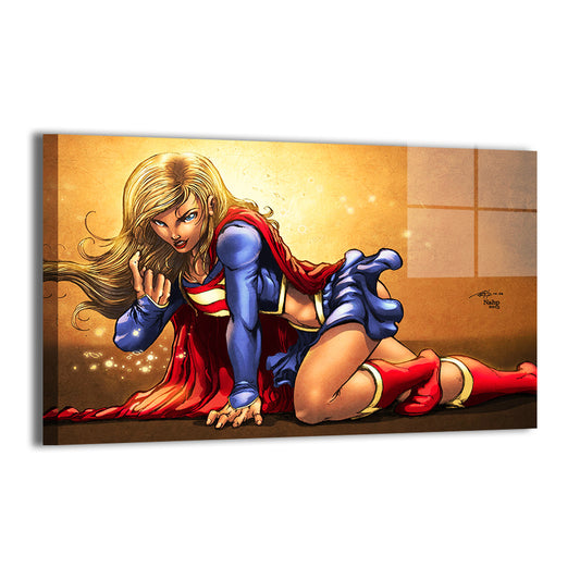 Crimson Sky Sentinel Wall Art