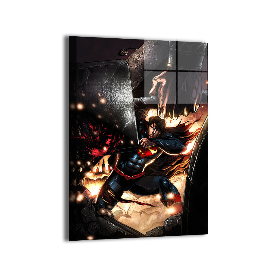 Superman Vs Thor Wall Art