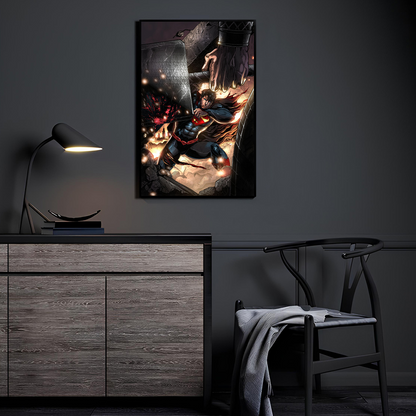 Superman Vs Thor Wall Art