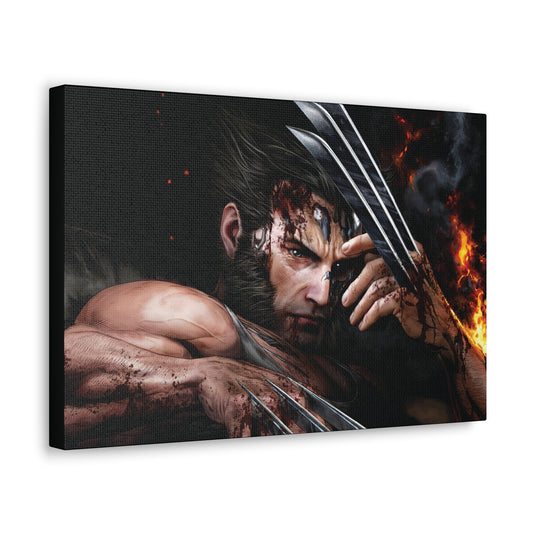 Unleash the rage of Adamantium Fury, a powerful Wolverine with claws out wall print. Available on canvas, acrylic & metal. Shop now at STG Collection!