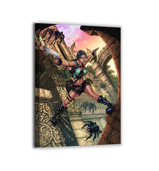 Lara Croft Tomb Shadows, gallery-wrapped canvas, ready to hang, Tomb Raider artwork.