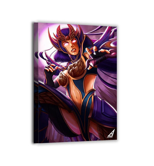 Diana Moonblade Ascendant League of Legends canvas print, gallery-wrapped, ready to hang, art by Ben Asher.