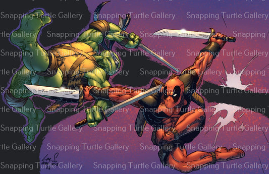 Leo vs. Deadpool Snapping Turtle Gallery