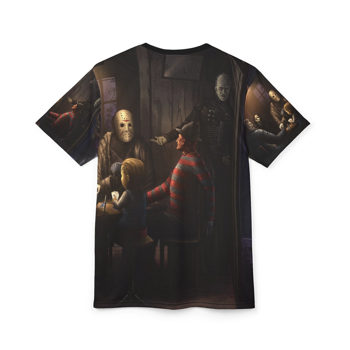 Classics Horror Icons Playing Poker Tee