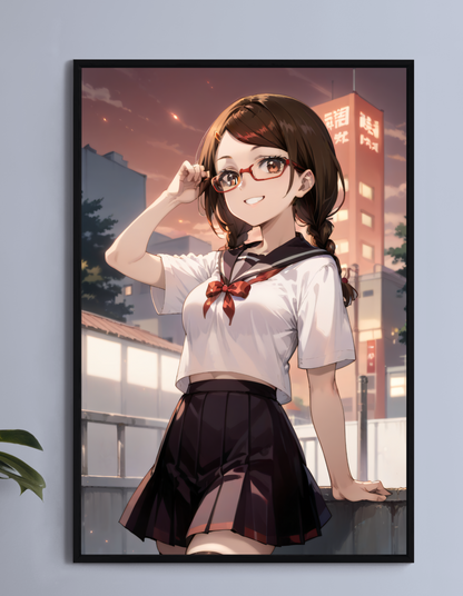 Misaki Sakimiya Dead Mount Death Play Wall Art