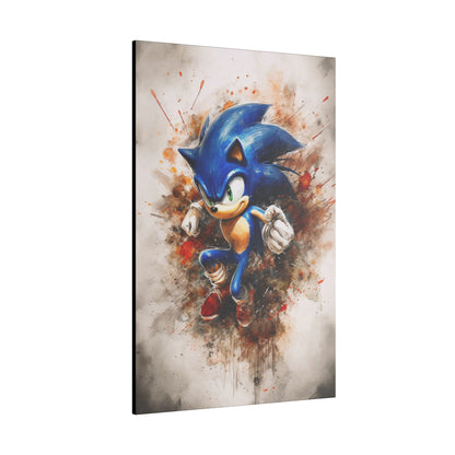 "Modern gaming space featuring Sonic the Hedgehog Retro Pop Art Wall Art as a vibrant, nostalgic centerpiece"
