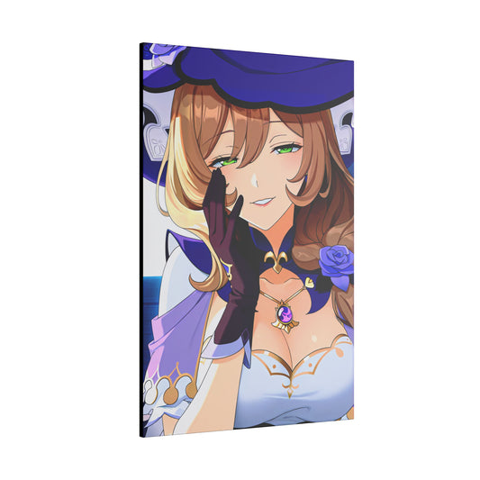 Lisa Wall Art on premium canvas, acrylic, and metal – front view featuring Lisa from Genshin Impact