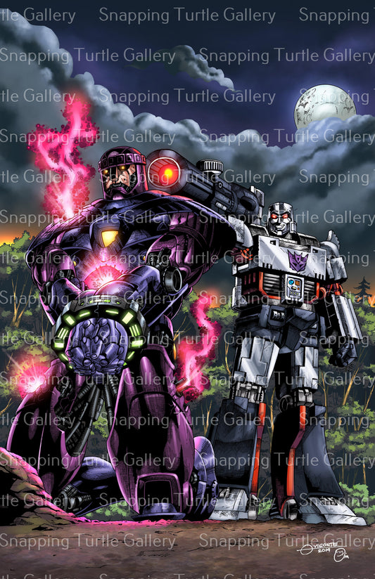 Megatron execution of a Sentinel Wall Art