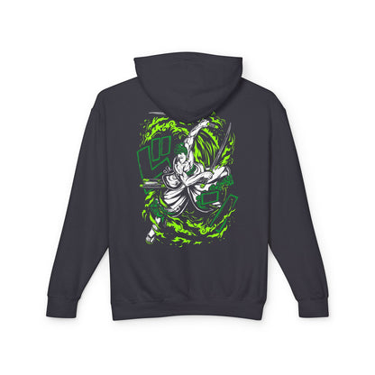 Sword Arts Dragon Hoodie — Dynamic Green Zorro Backprint