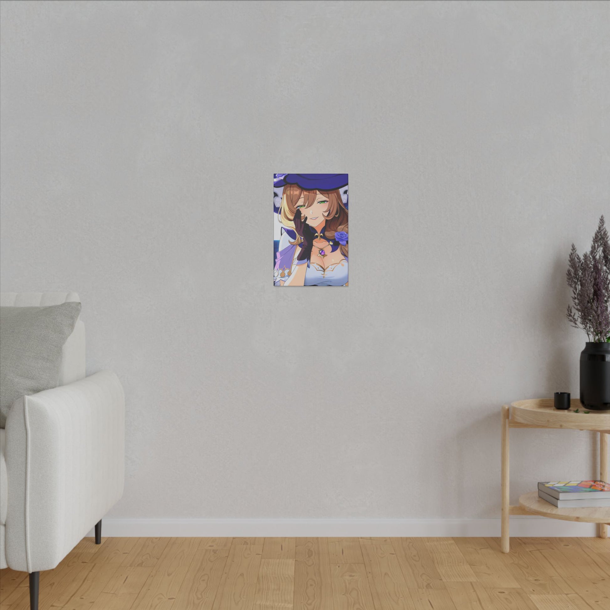 Lisa Wall Art on premium canvas, acrylic, and metal – front view featuring Lisa from Genshin Impact