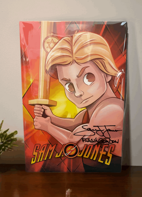 12x18 Canvas signed by Sam Jones AKA Flash Gordon - Snapping Turtle Gallery