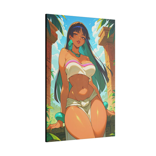 Chel Wall Art on premium canvas, acrylic, and metal – front view featuring Chel from Eldorado