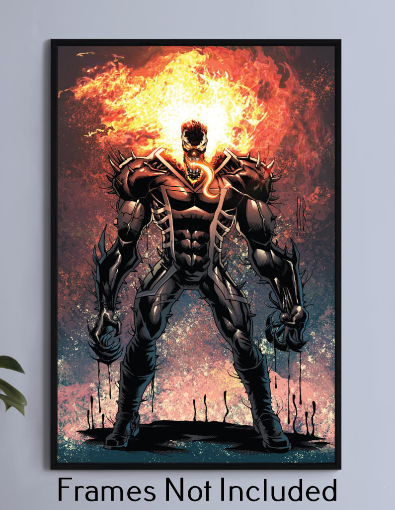 Venomized Ghost Rider Wall Art