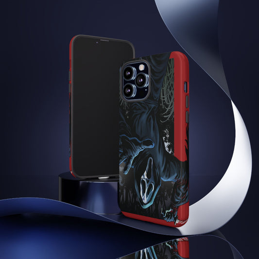 Scream Phone Case, Halloween, Tough Phone Cover Iphone 15 Pro Max, 14 Plus, 13, 12, 11 & Samsung S24, S23, Pixel 8 Pro, Horror Case