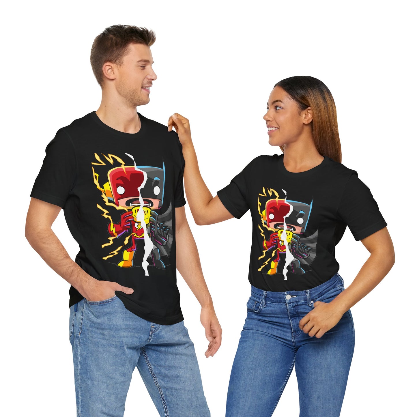 Batman Flash Pin Chibi T-shirt