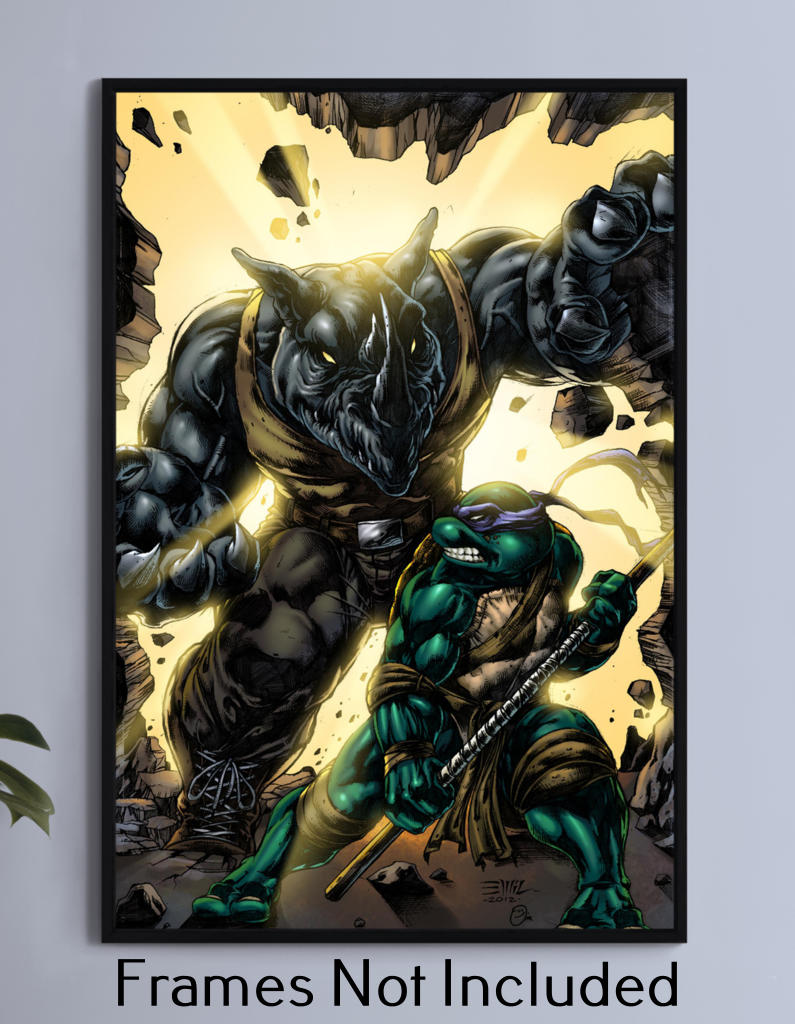 Donatello Vs Rocksteady Wall Art