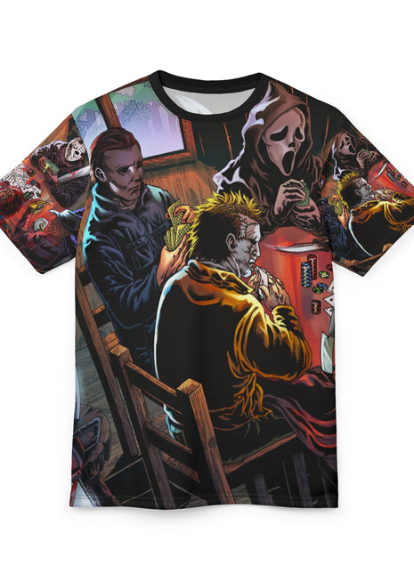 Horror Icons Poker Night Horror Anime Shirt