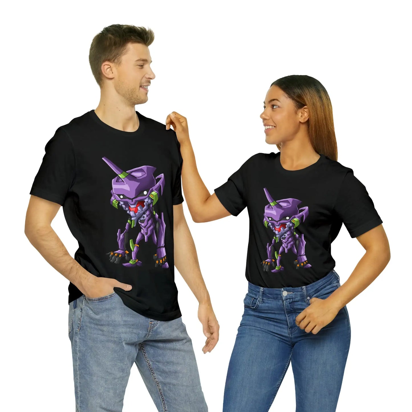 Neon Genesis Evangelion Eva-01 T-Shirt Cartoon Purple Eva Gift Tee Unisex For Men and Women