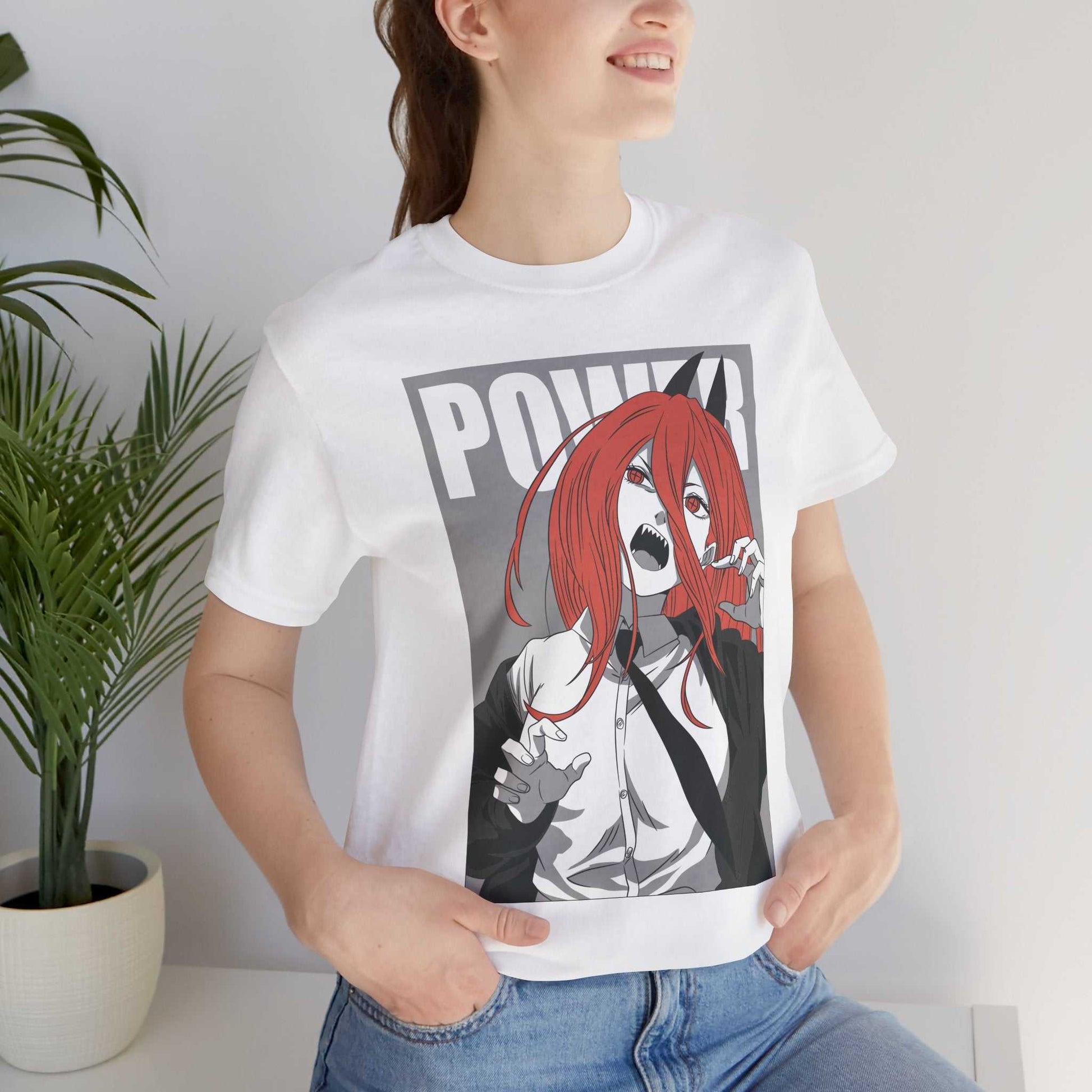 Power Monochrome Anime Shirt