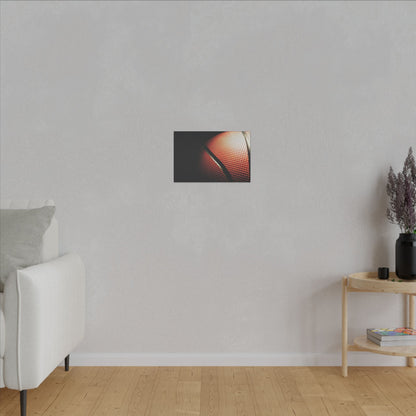 "Basketball Art Print on premium canvas, acrylic, and metal – front view showcasing dynamic sports imagery"

