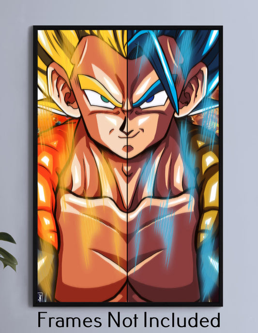 Fusion Force Poster Print – Gogeta Dragon Ball Z & Super Wall Art