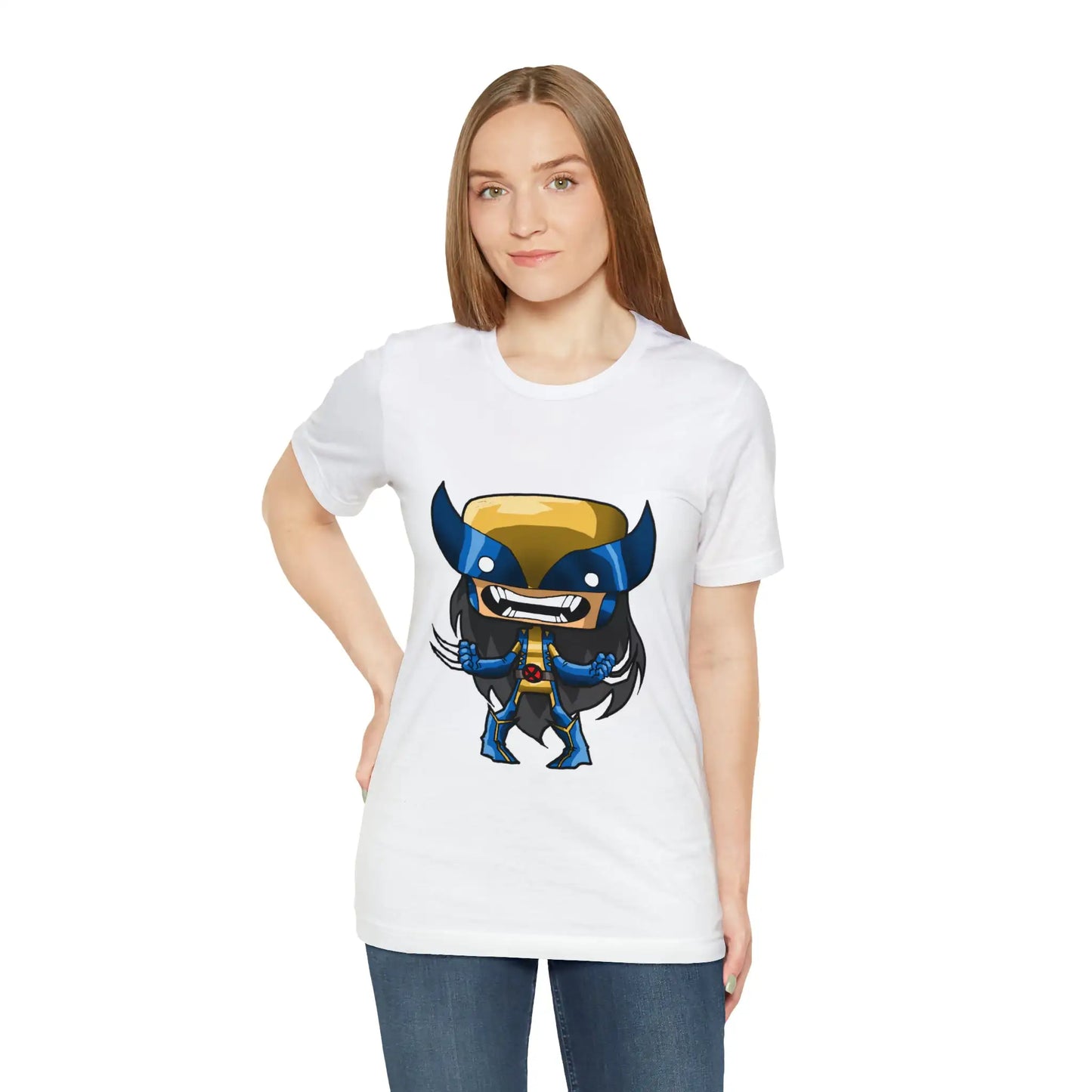 X-23 New Wolverine T-Shirt Cartoon Chibi Style Girl Wolverine Gift Tee Unisex For Men and Women