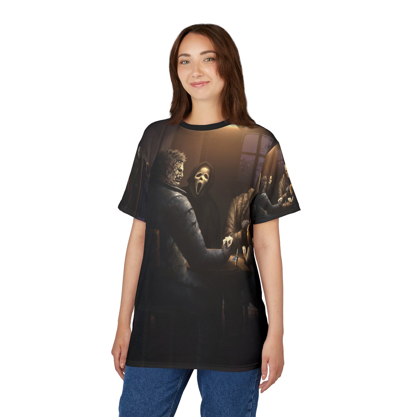 Classics Horror Icons Playing Poker Tee