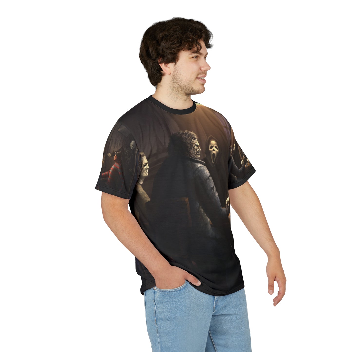 Classics Horror Icons Playing Poker Tee