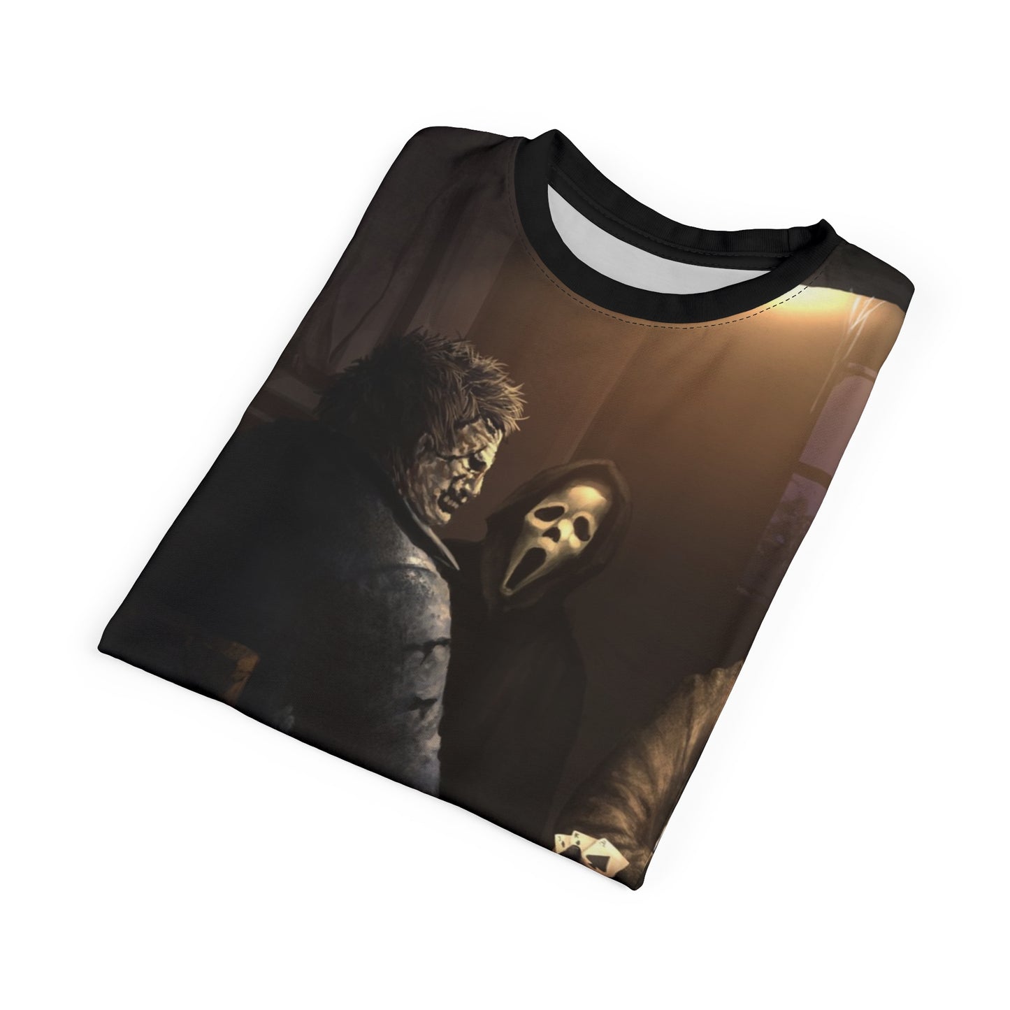 Classics Horror Icons Playing Poker Tee