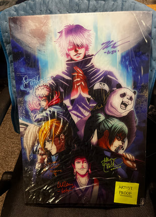 Jujutsu Kaisen Signed Art | Voice Cast Acrylic - Snapping Turtle Gallery