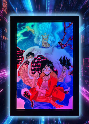 16x24 LED lightbox frame side profile showing frame depth and the removable clear acrylic sheet used to protect artwork or as a spacer