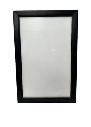 16x24 acrylic lightbox frame illuminated in an adjustable RGB color mode