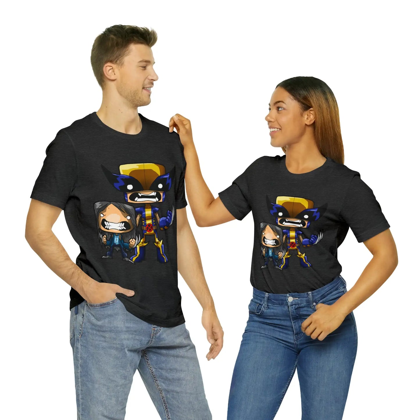 Wolverine and X-23 Cartoon X-men X32 Gift Tee Unisex For Men and Women