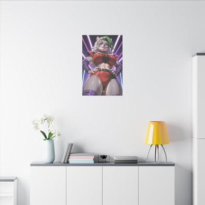 Sexy Roxanne Wolf Wall Art on premium canvas, acrylic, and metal – front view featuring Roxanne Wolf from Five Nights at Freddy’s
