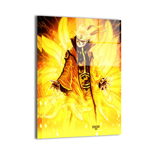 Naruto Hokage Nine Tails Fox Wall Art
