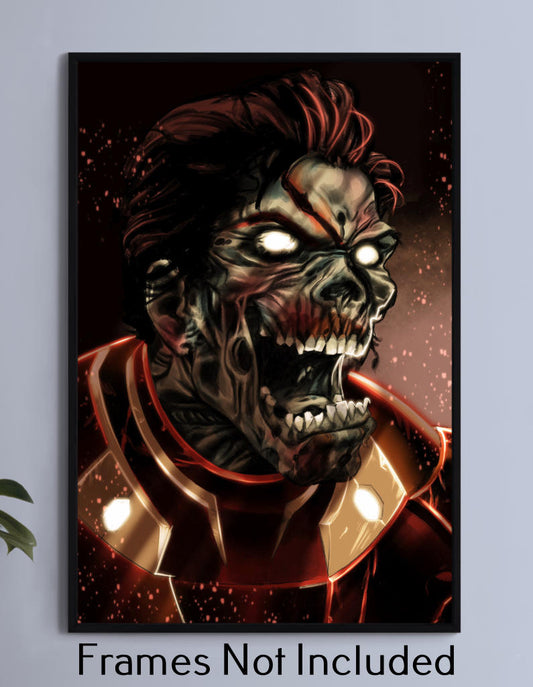 What If Zombie Ironman Wall Art