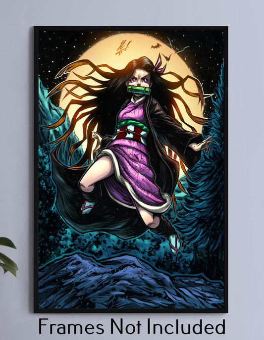Nezuko Wall Art