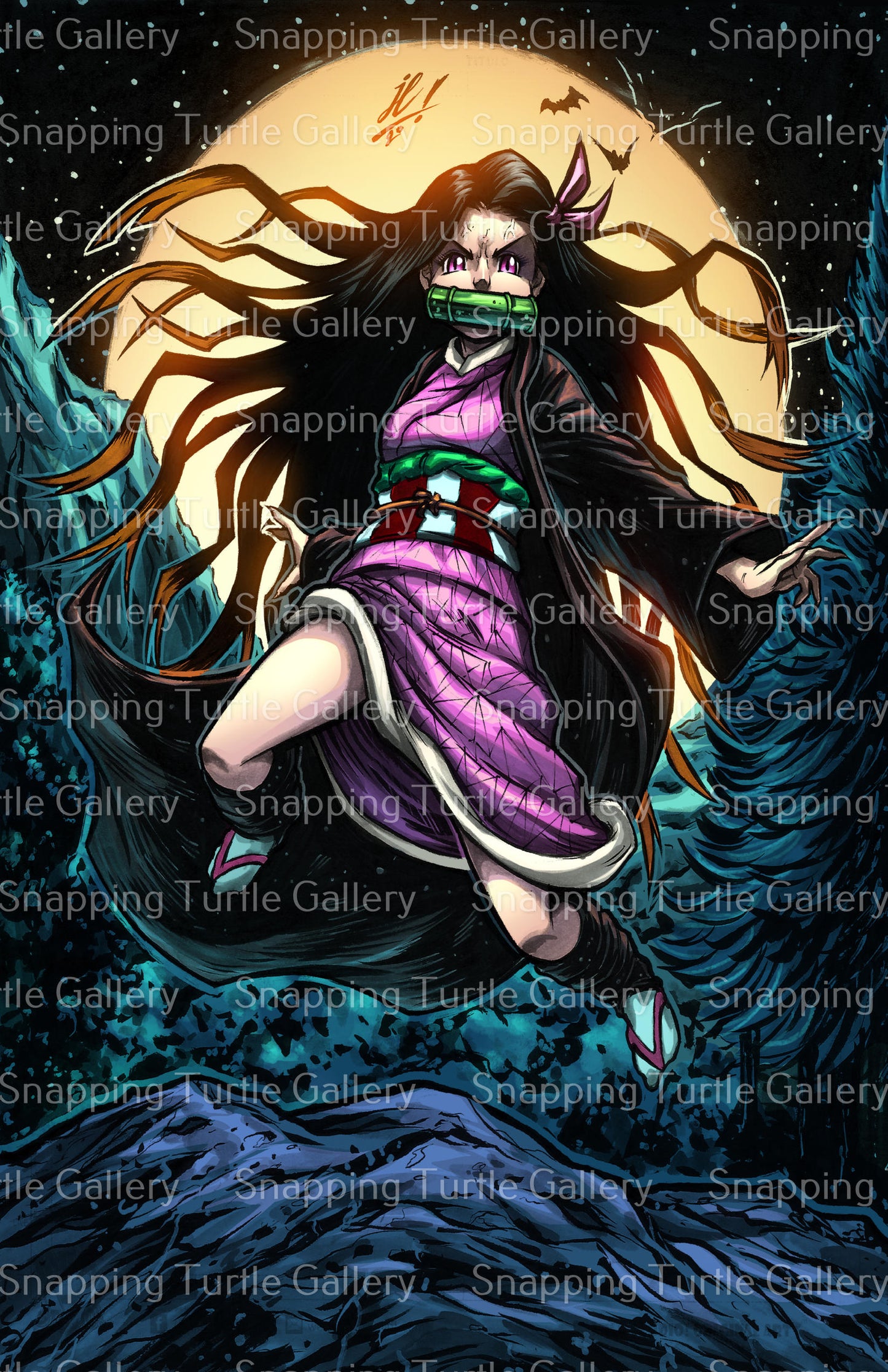 Nezuko Wall Art