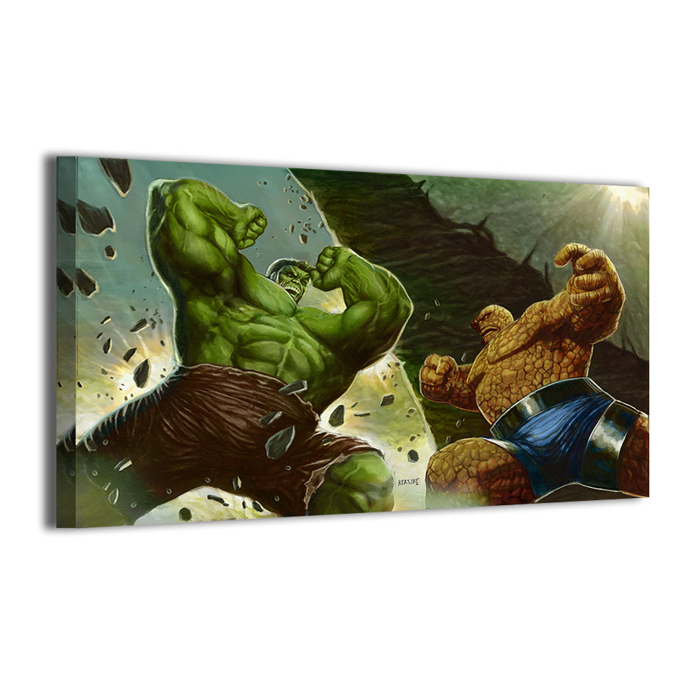 Iconic Hulk Vs the Thing Wall Art
