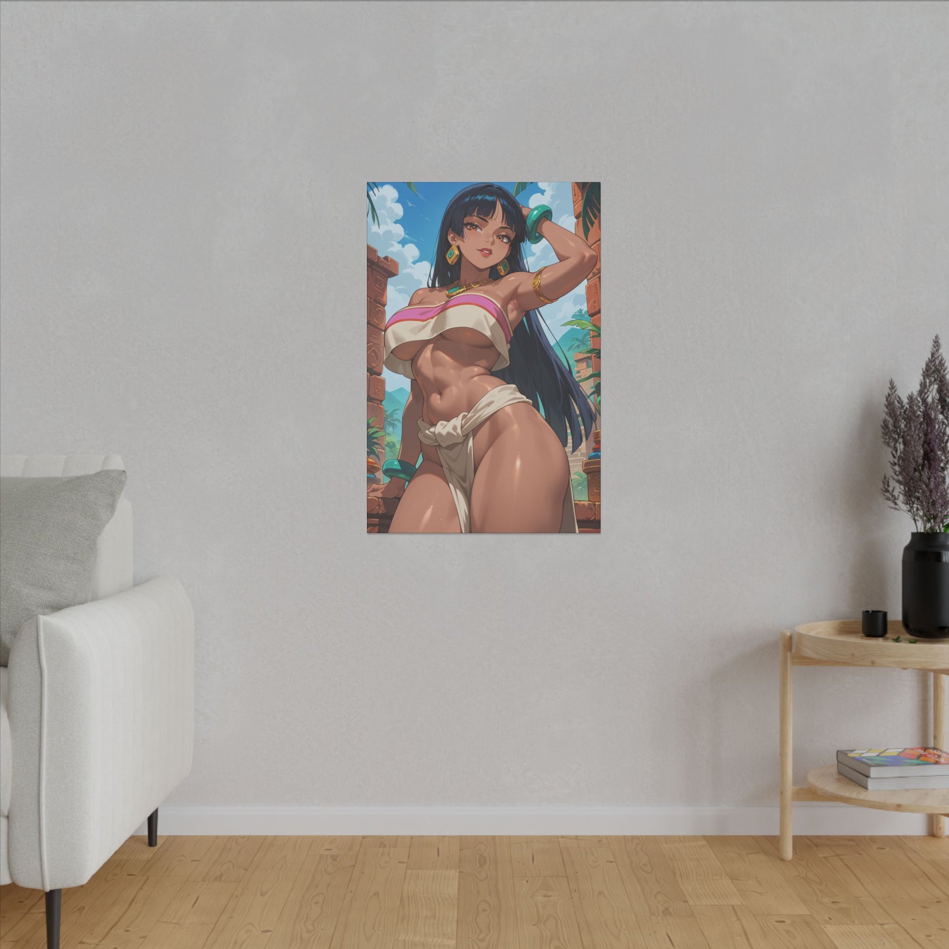 Chel Wall Art on premium canvas, acrylic, and metal – front view featuring Chel from The Road to El Dorado