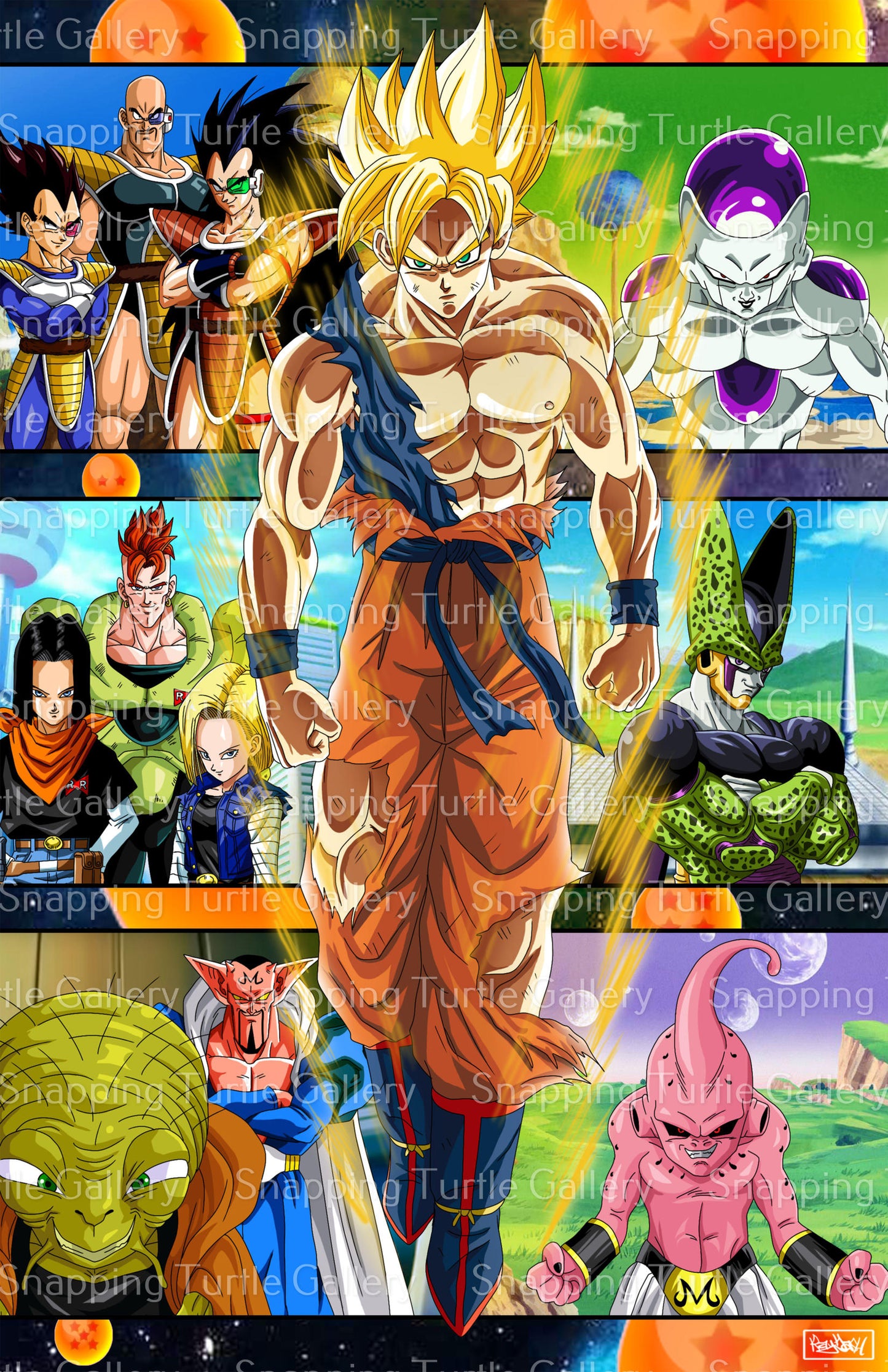 Dragon Ball Z Saga Wall Art
