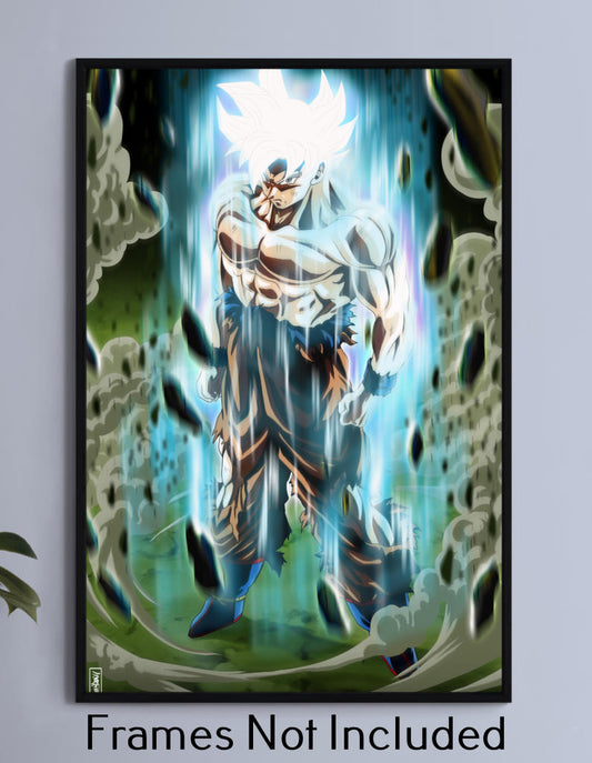 Goku Mastered Ultra Instinct Wall Art