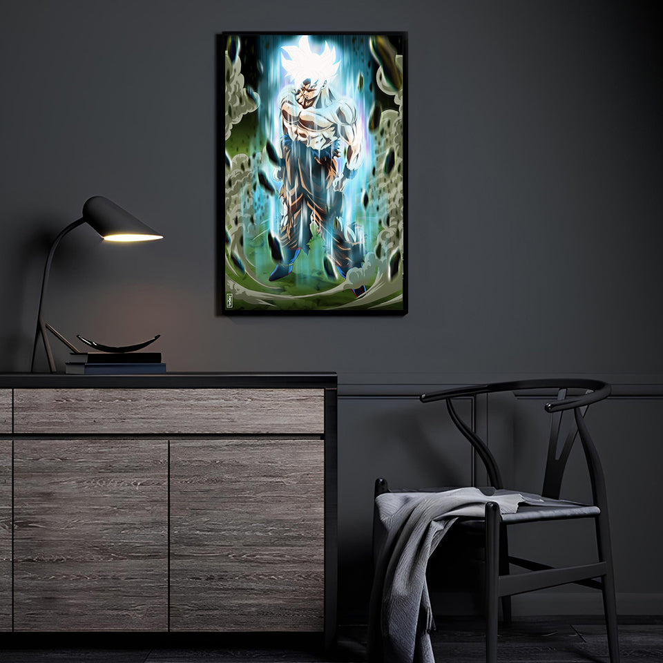 Goku Mastered Ultra Instinct Wall Art
