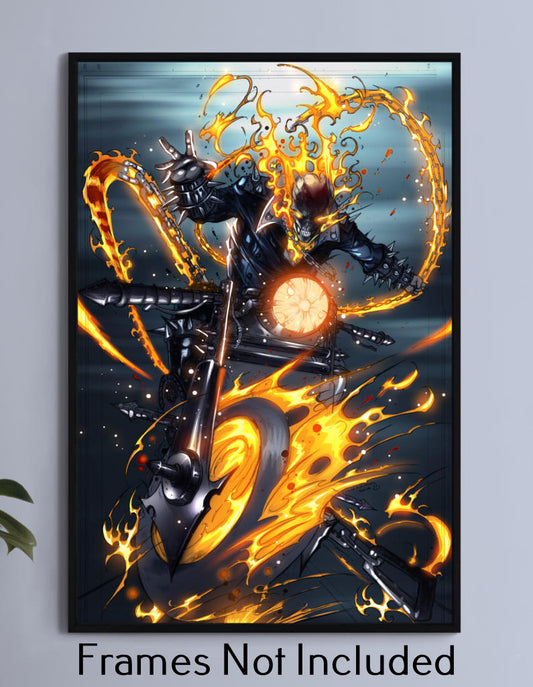 Ghost Rider Jonny Blaze Wall Art